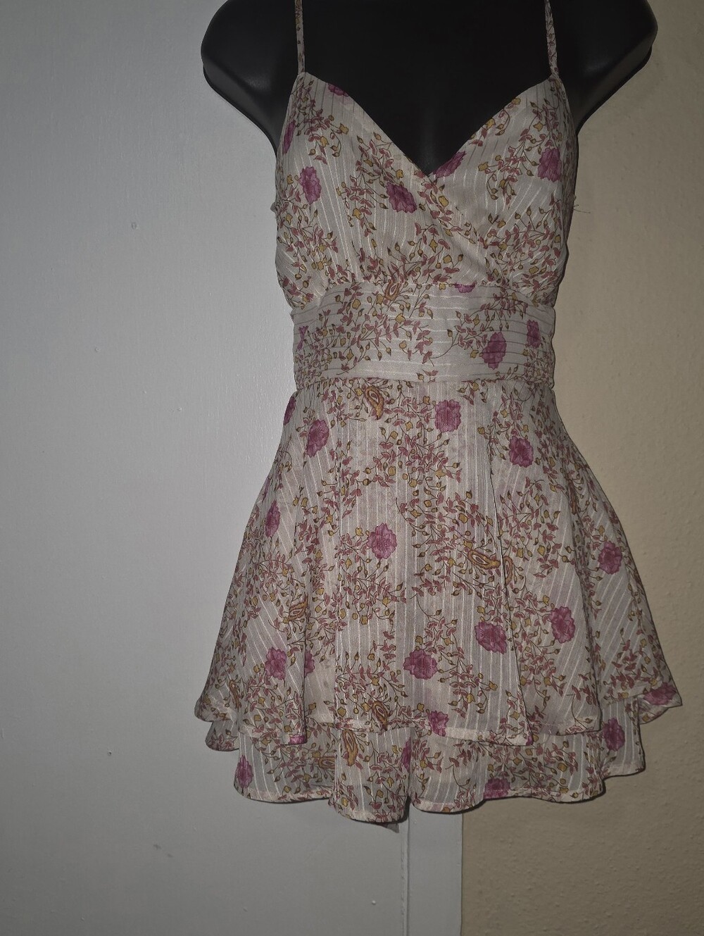 🪷Floral Tiered Mini Dress with Spaghetti Straps